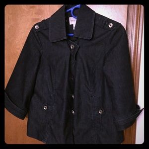WHBM flare denim jacket