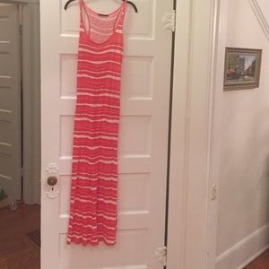 Velvet maxi dress racer back never worn