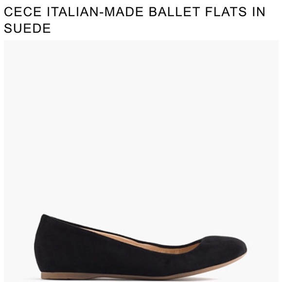 J.crew cece suede ballet flats