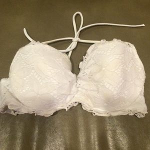 VS white crochet swimsuit top