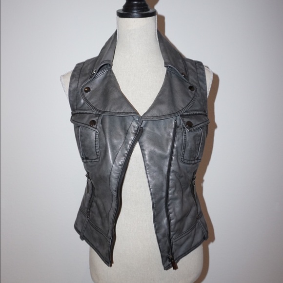 Faux Leather Vest