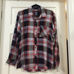 GAP soft fitted plaid shirt