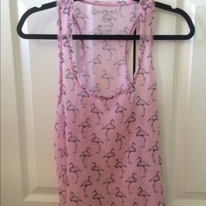 Aeropostale flamingo tank top