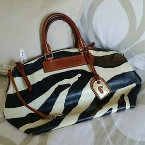 Dooney & Bourke Juliette Zebra Print Dome Satchel