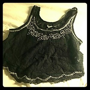 Lacey Black crop top