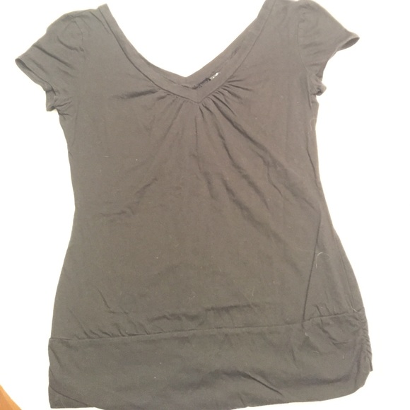 Short sleeved double V neck size XL