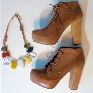 Steve Madden Platform Lace-Up Booties