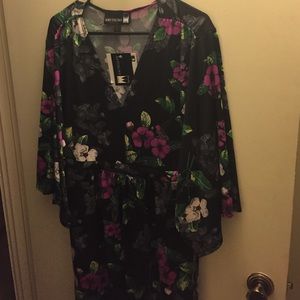 Kimono-Sleeve Maxi Dress