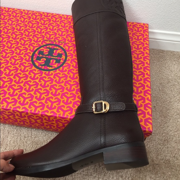 NIB TORY BURCH Marlene Riding - Tumled Leather - Picture 2 of 4