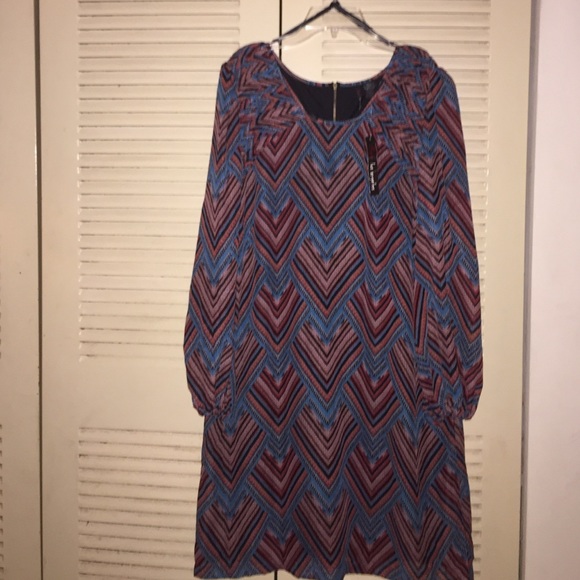 A colorful Casual dress (long sleeve)