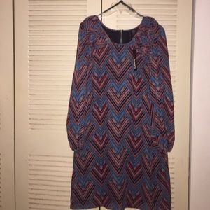 A colorful Casual dress (long sleeve)