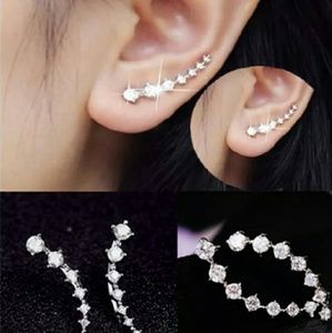 Crystal earring climbers