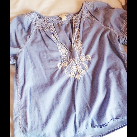 Jcrew blue top