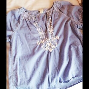 Jcrew blue top