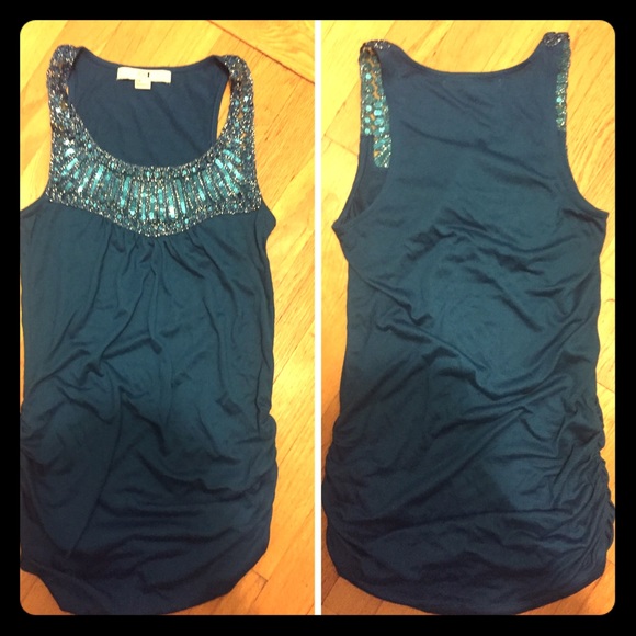 Forever 21 sequin neckline tank top