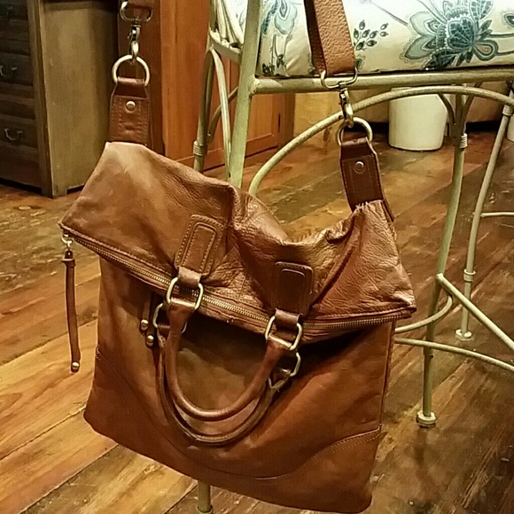 leather fold over purse