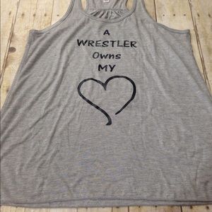 Flowy tank top A wrestler owns my heart. Large