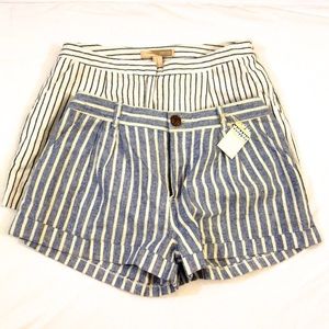 Forever21 - pair of striped /seersucker shorts