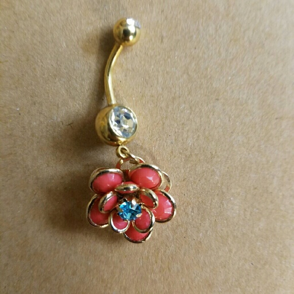 Flower Belly Button Ring