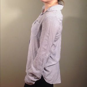 Pinstripe Blue & White Button Down