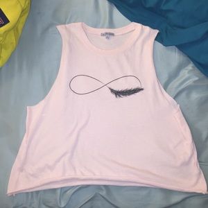 Infinity sign crop top
