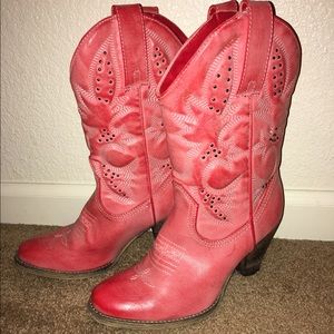 very volatile boots - salmon