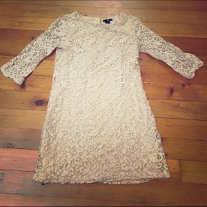 H&M ivory lace dress