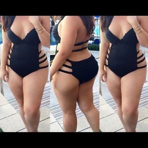 Sexy One Piece Bathing Suit - Swimwear - Size XL