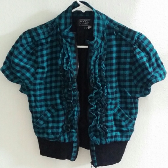Blue/Black Short SleeveJacket