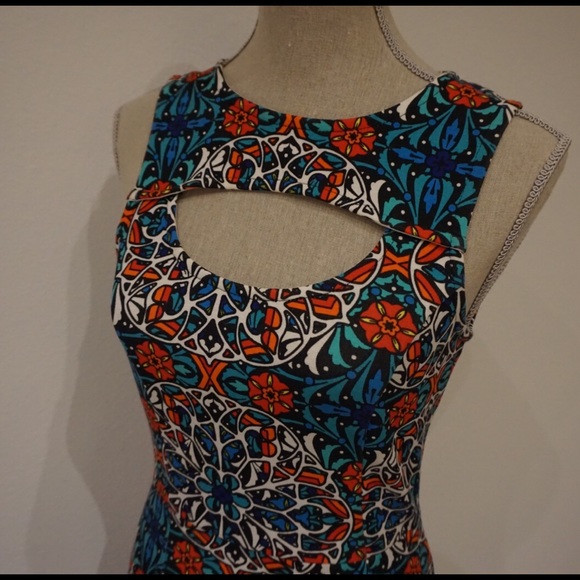 Forever21 Multicolored Fitted Dress - Picture 3 of 3