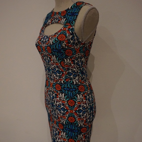 Forever21 Multicolored Fitted Dress - Picture 2 of 3