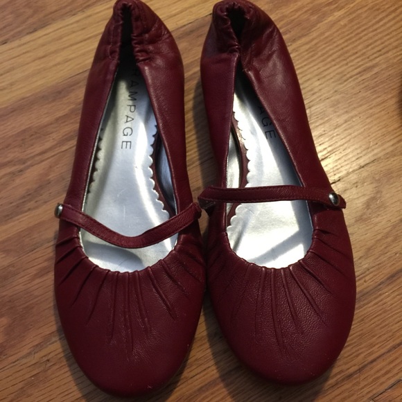 Red Merona flats - Picture 1 of 3