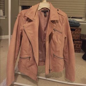 Inc Faux Leather Moto Jacket size M
