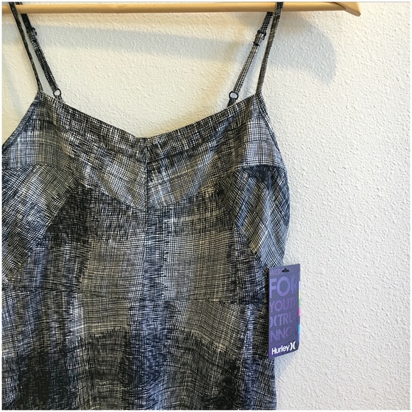 Brand New Black & White Hurley Sundress