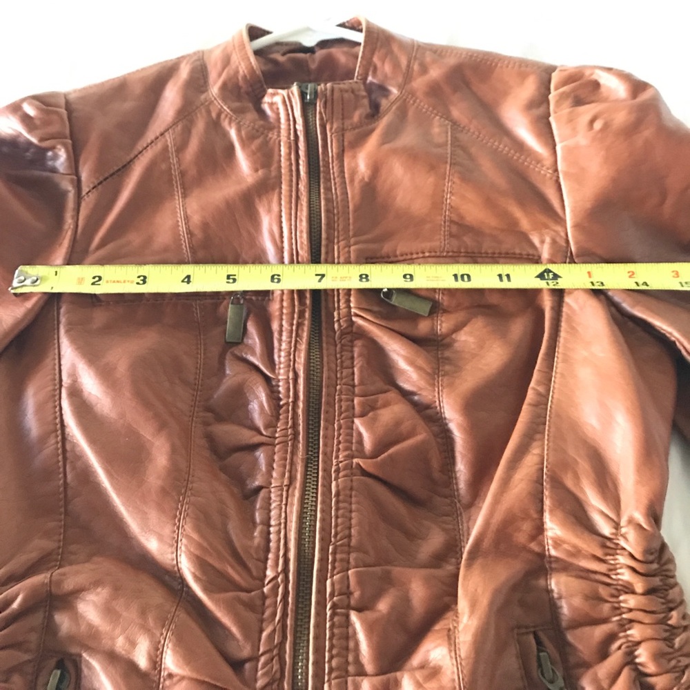 Flattering Faux Leather Jacket. 🛑 SOLD 🛑 - Picture 5 of 8