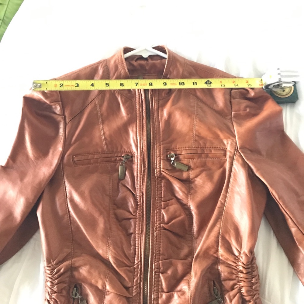 Flattering Faux Leather Jacket. 🛑 SOLD 🛑 - Picture 6 of 8