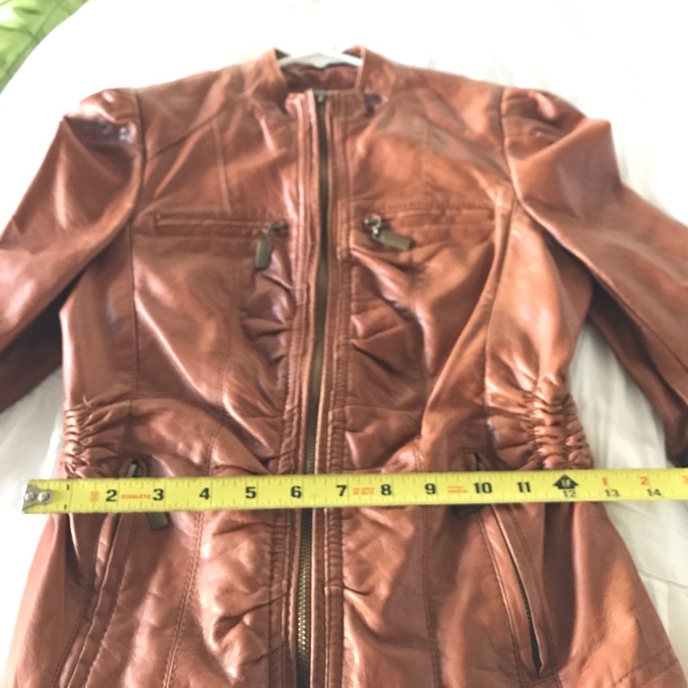 Flattering Faux Leather Jacket. 🛑 SOLD 🛑 - Picture 7 of 8