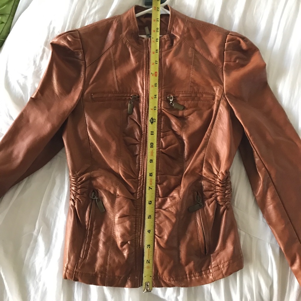 Flattering Faux Leather Jacket. 🛑 SOLD 🛑 - Picture 8 of 8