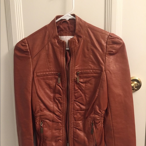 Flattering Faux Leather Jacket. 🛑 SOLD 🛑 - Picture 3 of 8