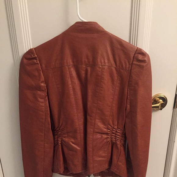 Flattering Faux Leather Jacket. 🛑 SOLD 🛑 - Picture 4 of 8