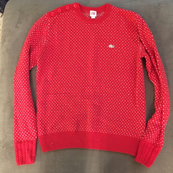 Lacoste red sweater