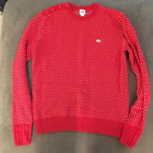 Lacoste red sweater