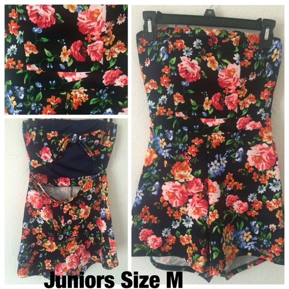 VERY CUTE romper with open back.