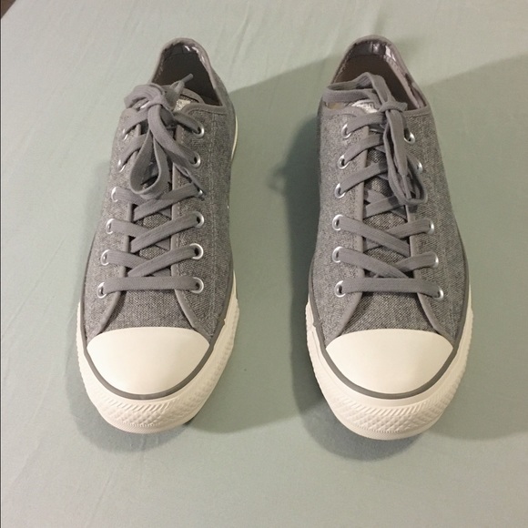 Limited edition grey & white converse