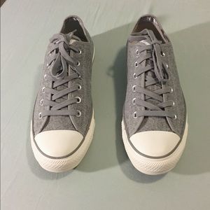 Limited edition grey & white converse