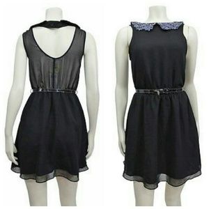 NWT BG BCBGeneration scallop collar dress Sz XXS