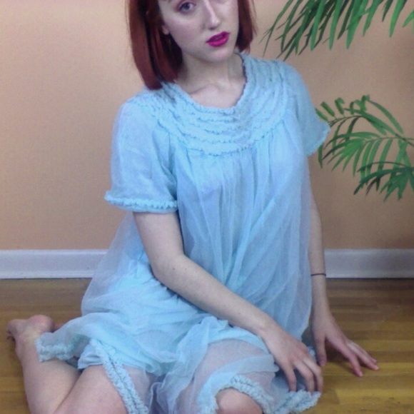 Other - 🚫Sold🚫Vintage Seafoam lingerie nightgown M/L
