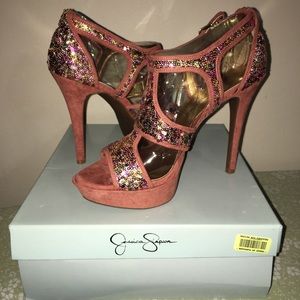 Jessica Simpson beautiful sequin heels