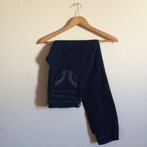 low rise dark wash skinny jeans