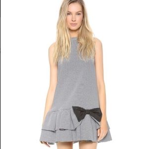Red Valentino drop waist bow dress